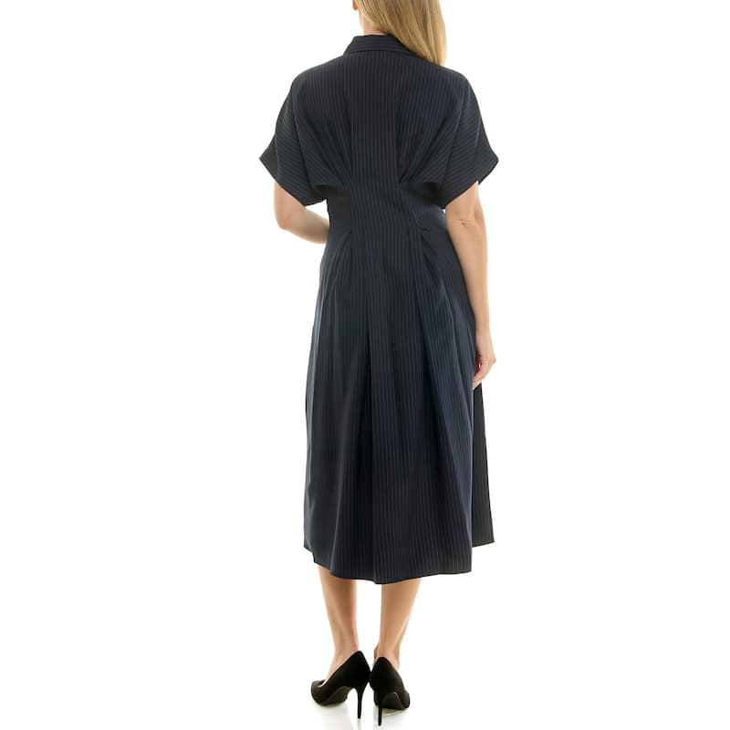 Nicole Miller Pinstripe Shirtdress