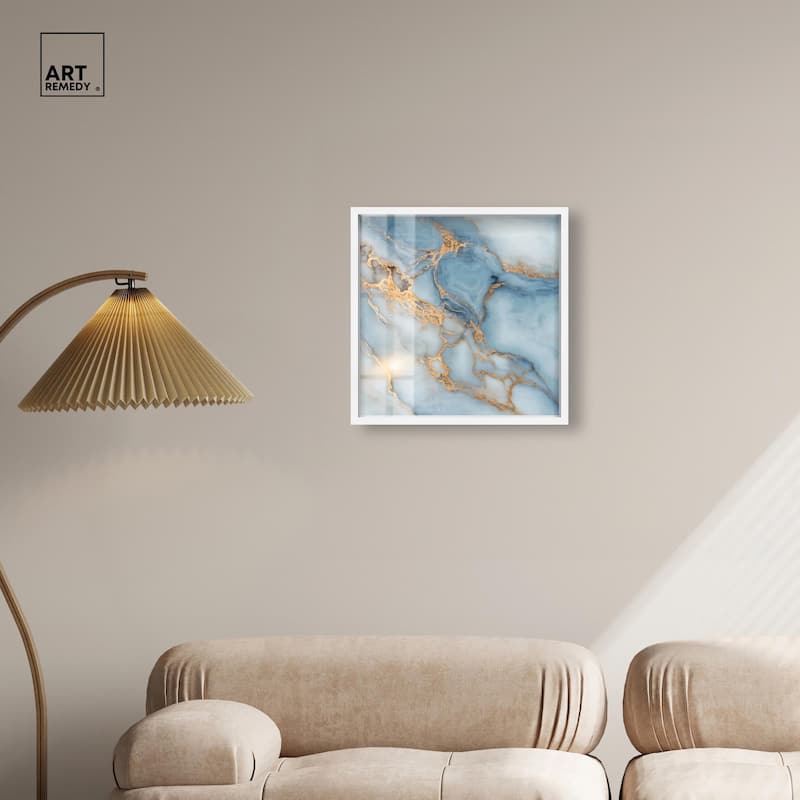 Azure Veins Shadowbox by Art Remedy