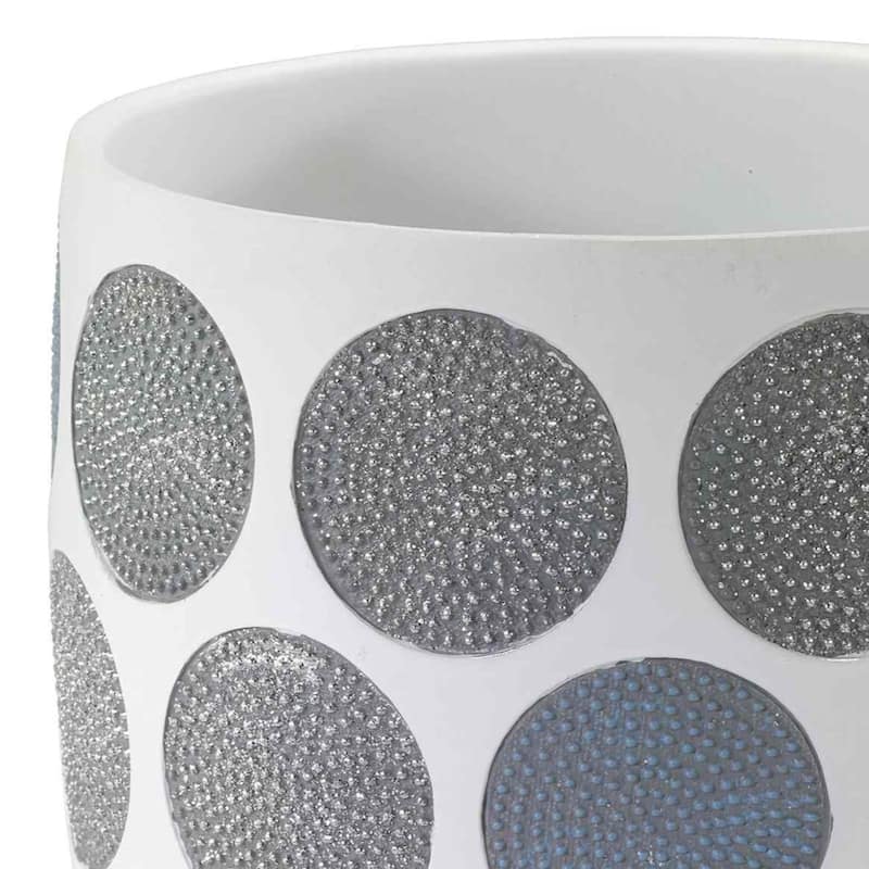 Avanti Linens Dotted Circles Wastebasket
