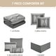 preview thumbnail 42 of 81, Nanshing Daniella 7-Piece Modern Geometric Comforter Set