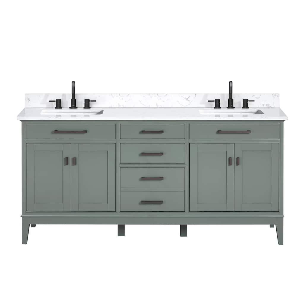 Avanity MADISON-VS73-E Madison 72" Free Standing Double Basin Vanity