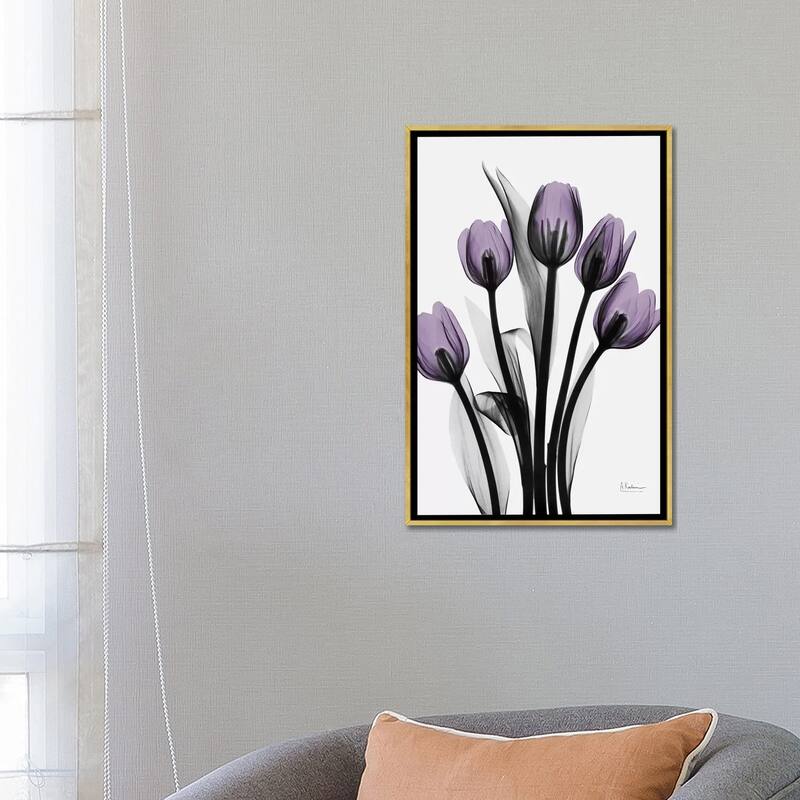 iCanvas "Five Tulips" by Albert Koetsier Framed Canvas Print
