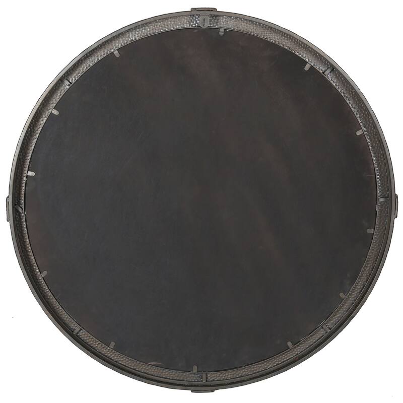 SAFAVIEH Couture Shailene Rust 44.5-inch Round Metal Mirror - 44.5"W x 2.4"D x 44.5"H