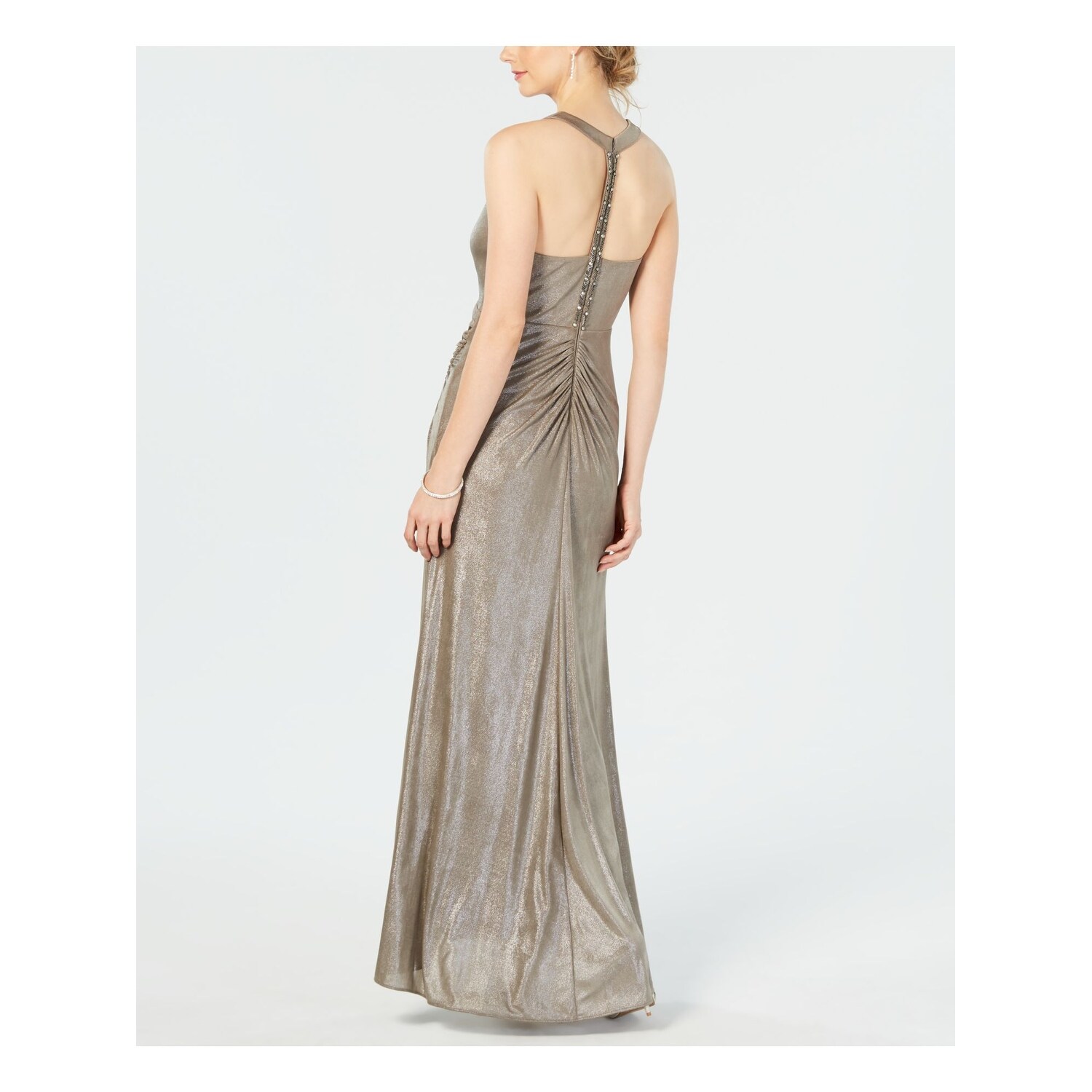 grey maxi occasion dress