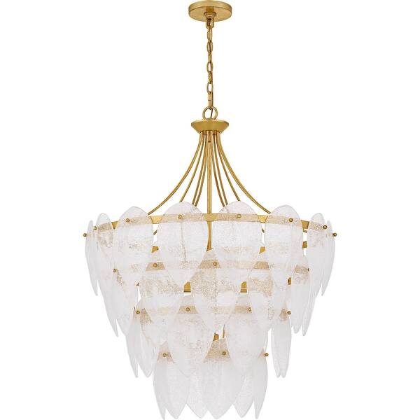 slide 2 of 6, Lilestone Pendant Gold Leaf