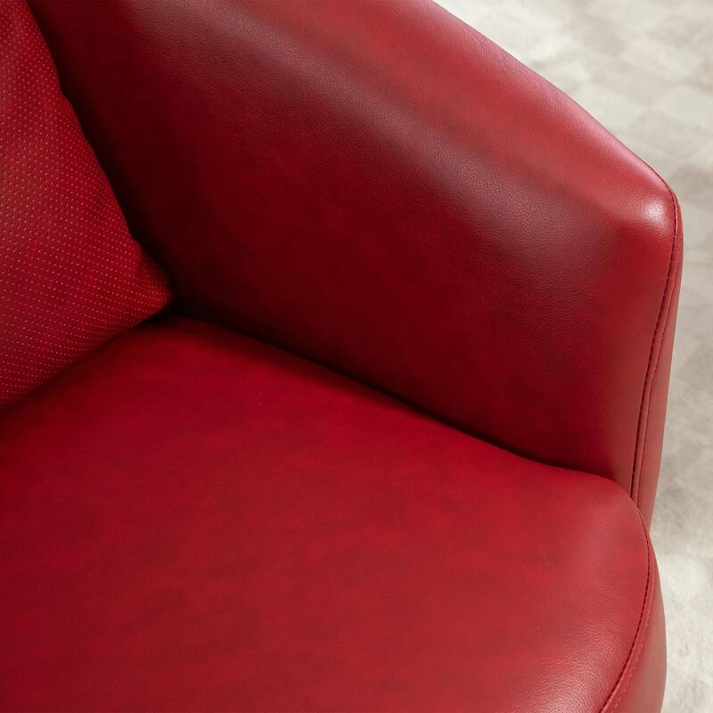 Modern Swivel Barrel Armchair with Storage