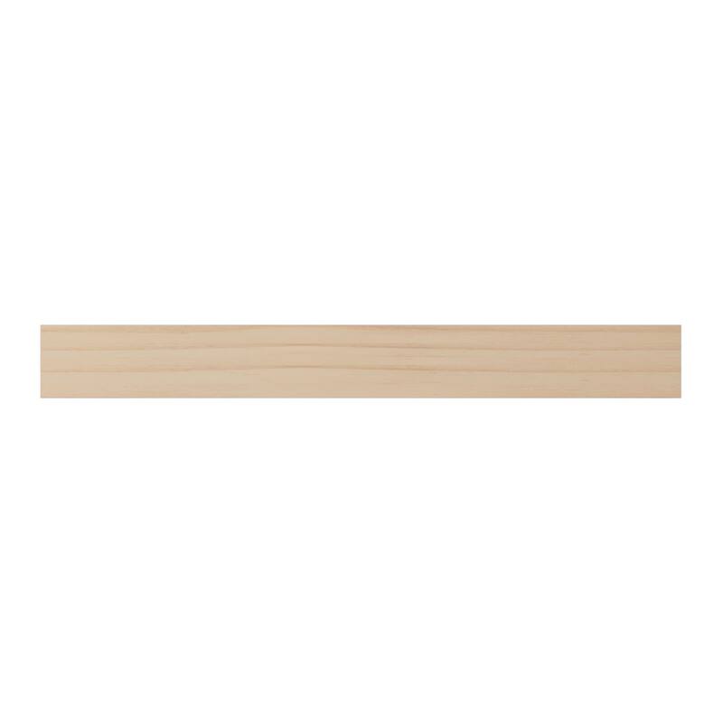 WM1207: 11/16-in D x 7/8-in W x 96-in L Americraft Solid Hardwood Stain Grade Base Cap Moulding