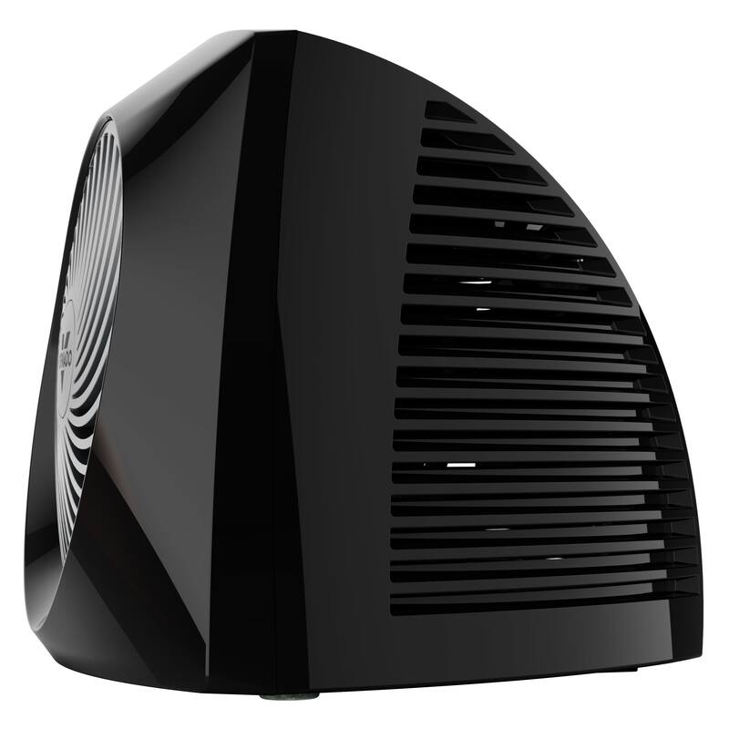 VH204 750-Watts Black Indoor Electric Fan Space Heater with Advanced Safety Features
