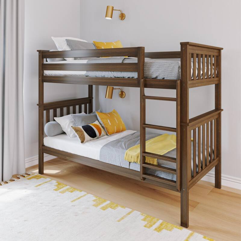 Max and Lily Twin over Twin Bunk Bed - Walnut