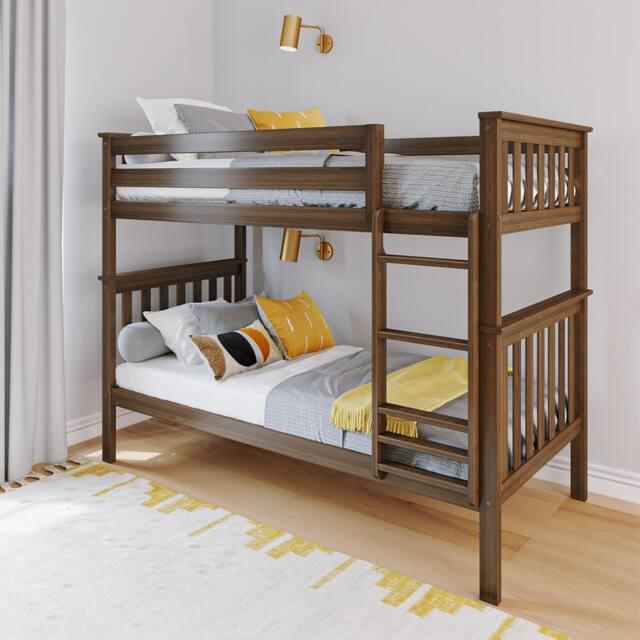 Max and Lily Twin over Twin Bunk Bed - Walnut