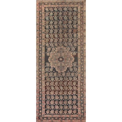 Mahal Persian Runner Rug Wool Carpet - 3'7"x 10'4"