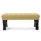 preview thumbnail 53 of 63, Scarlette Tufted Fabric Ottoman Bench by Christopher Knight Home - 41.00" L x 17.25" W x 16.75" H