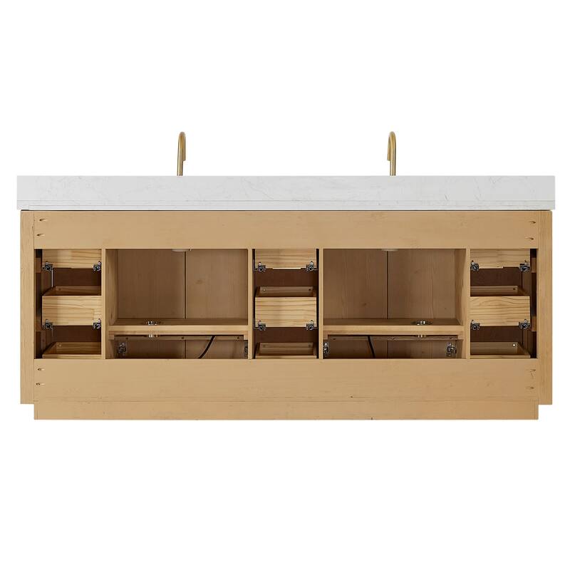 Miseno MV-NM-CADI84-LWT Cadiz 84" Free Standing Double Basin Vanity