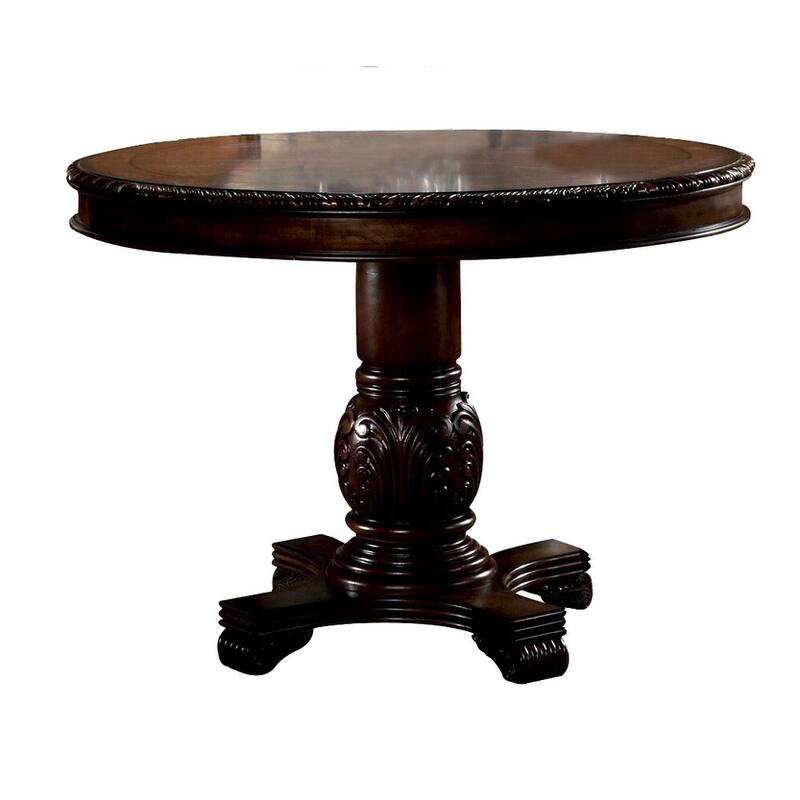 Eliza Round Counter Height Table with Single Pedestal