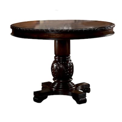 Eliza Round Counter Height Table with Single Pedestal