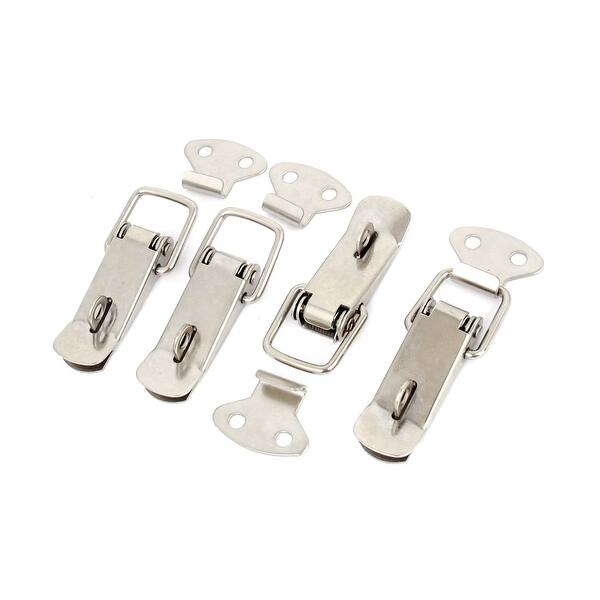 Unique Bargains 4pcs Metal Spring Loaded Suitcase Draw Chest Lock ...