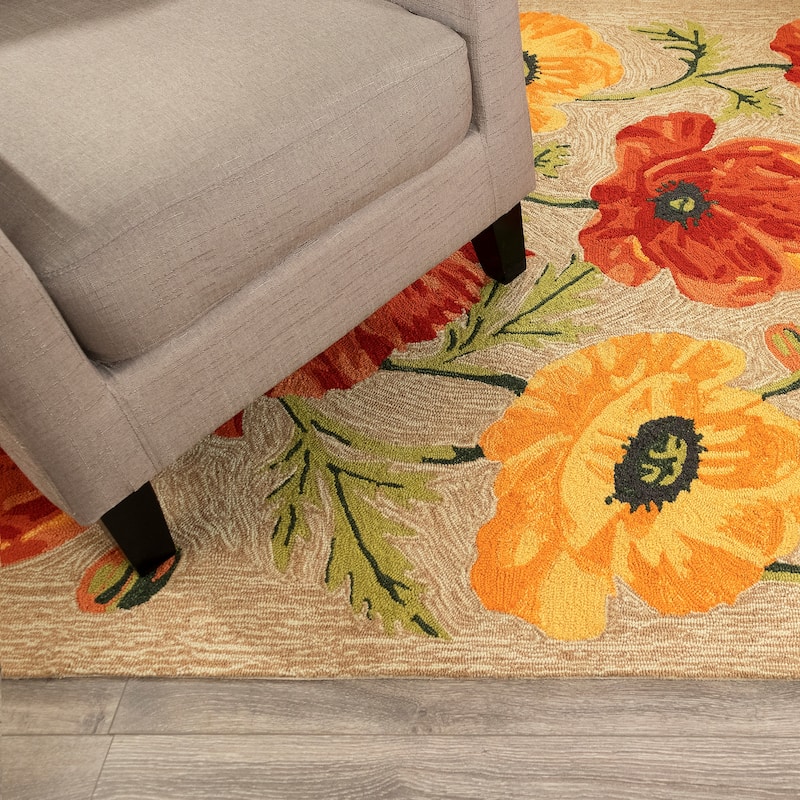 Liora Manne Ravella Icelandic Poppies Indoor/Outdoor Rug