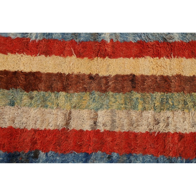 Stripe Moroccan Oriental Hallway Runner Rug Wool Hand-knotted - 2'7" x 9'7"