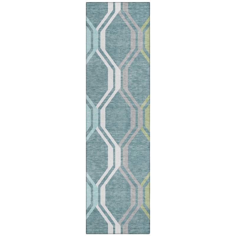 Machine Washable Indoor/ Outdoor Contemporary Dimensions Chantille Rug