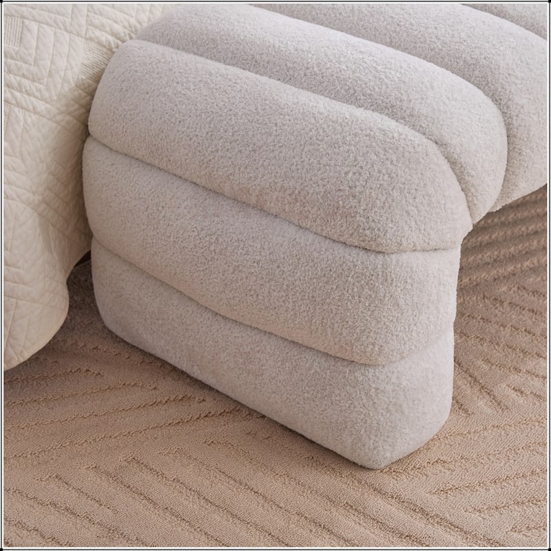 69.7"Wide Upholstered Armless Bed Bench