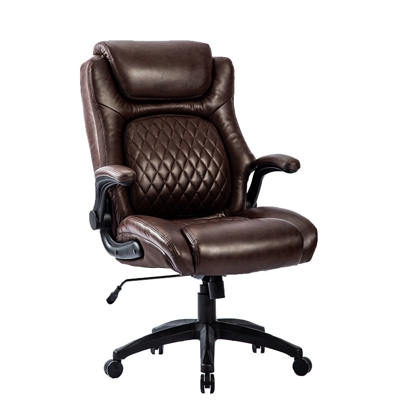 Executive Chair, High Back Leather Desk Chair W/ Retractable Footrest - Bed  Bath & Beyond - 36409682