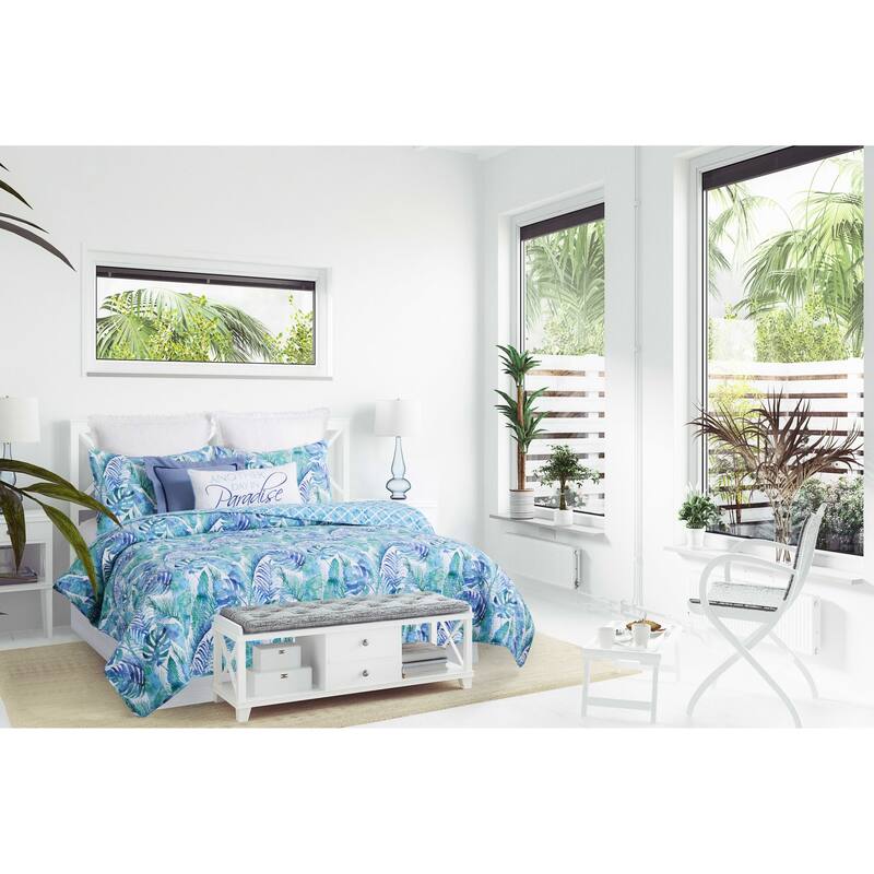 Palazzo Cotton Quilt Set - Reversible and Machine Washable - 3 Piece - King