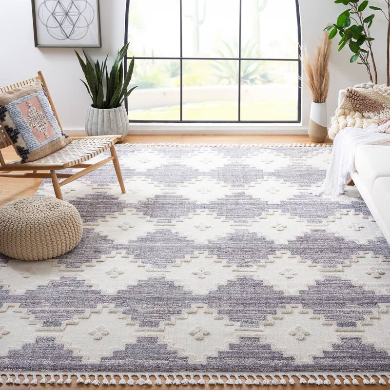 SAFAVIEH Marrakech Bohemian & Eclectic Dorlinde Oriental Ivory/Multi Polyester Rug