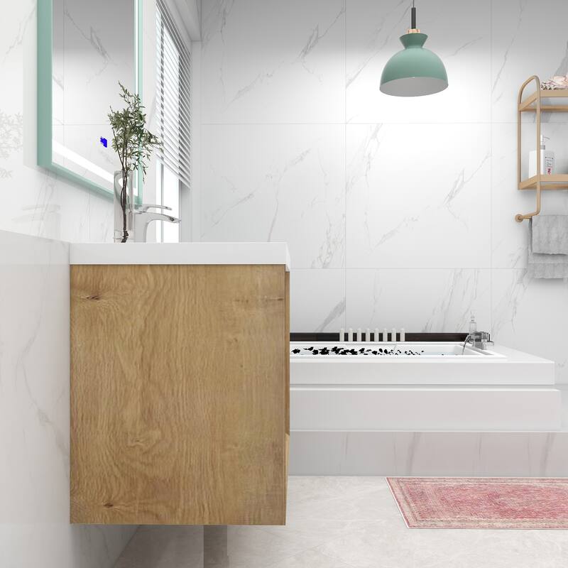 Selina 36" Wall Mounted Vanity with Single Sink - 36