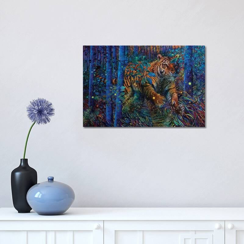 iCanvas "Tiger Fire Smaller" by Iris Scott Canvas Print - 12x18x1.5