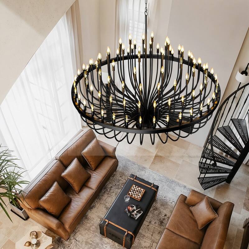 Farmhouse Chandelier Large Wagon Wheel Chandeliers Candle Chandelier