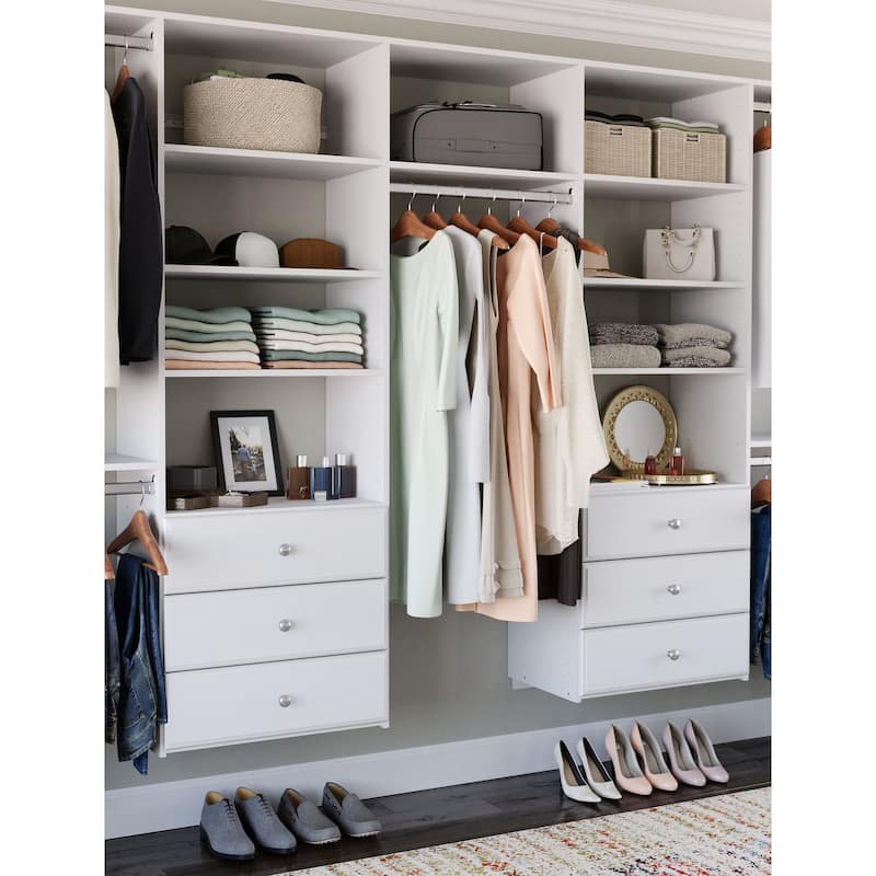 Easy Track 12 Ft. W. Deluxe Laminate Closet Kit