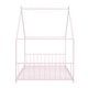 preview thumbnail 15 of 18, House Shape Floor Platform Bed,Kids Bed Metal Frame