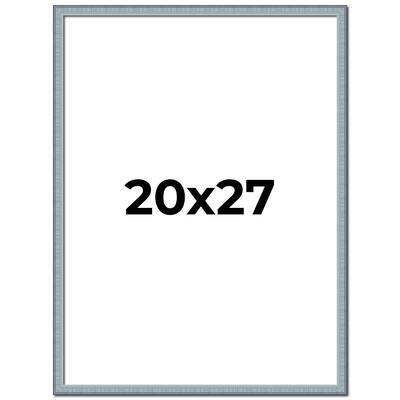 20x27 Frame Rustic Sky Blue Solid Wood Picture Frame | 0.75 Inch