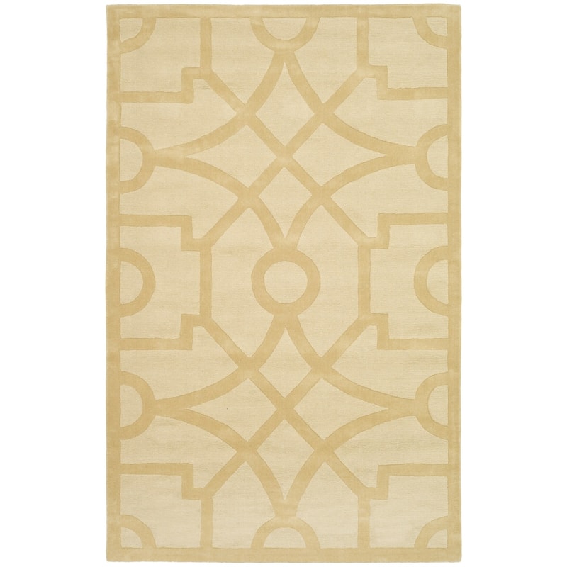 Martha Stewart by SAFAVIEH Fretwork Wool Rug - 5' x 8' - Gravel