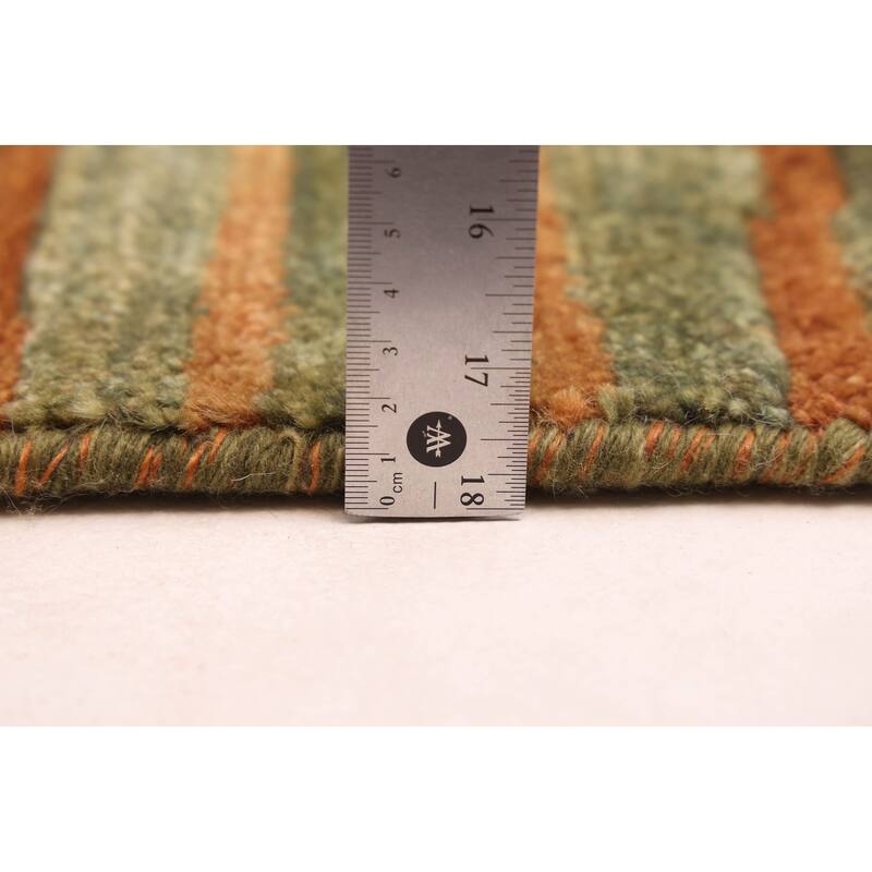 ECARPETGALLERY Hand-knotted Peshawar Ziegler Green Wool Rug - 5'2 x 6'11