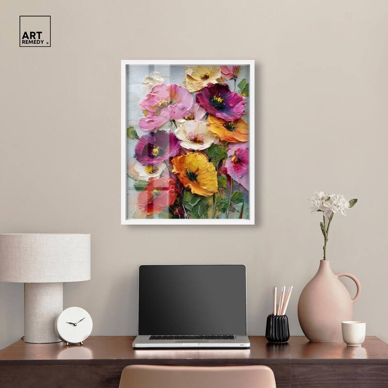 Floral Texture II Shadowbox by Art Remedy