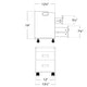 preview thumbnail 7 of 5, Alera Pedi Cart Pedicart Drawer Trolley for Pedicure Chair Spa Nail Salon, Grey - N/A