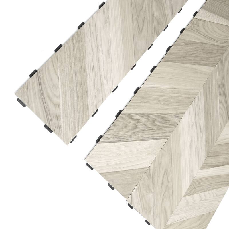 Art3d 36'' x 6'' Interlocking Luxury Vinyl Flooring Tile, Wood Floor Plank,Waterproof, Anti-Slip,18pcs,27 sqft