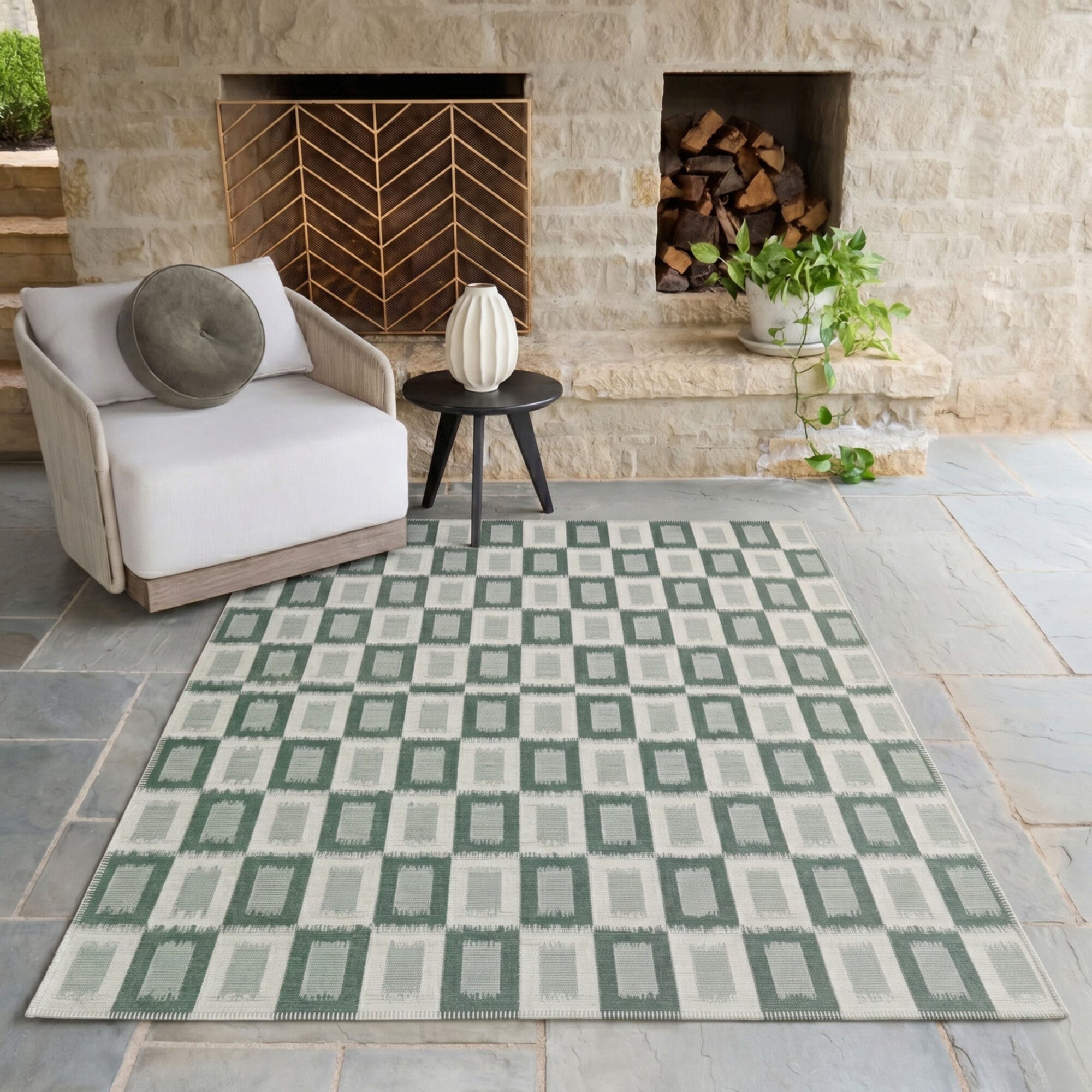 Balta Rugs Borreson Modern Ikat Indoor/Outdoor Area Rug