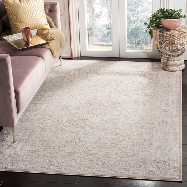 SAFAVIEH Reflection Collection RFT667A Boho Tribal Distressed Living Room Dining Bedroom Area Rug 10' x 14' Beige/Cream SAFAVIEH Reflection Collection RFT667A Boho Tribal Distressed Living Room Dining Bedroom Area Rug 10' x 14' Beige/Cream