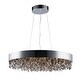 preview thumbnail 1 of 3, Mystic 22-light 30" Wide Steel Pendant - Polished chrome Polished chrome