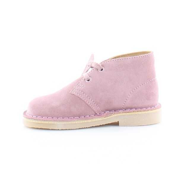 pink clarks desert boots