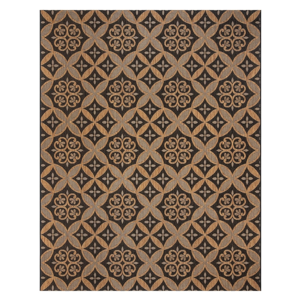 Gertmenian Paseo Niala Medallion Moroccan Tile Polypropylene Flatweave Indoor/ Outdoor Area Rugs