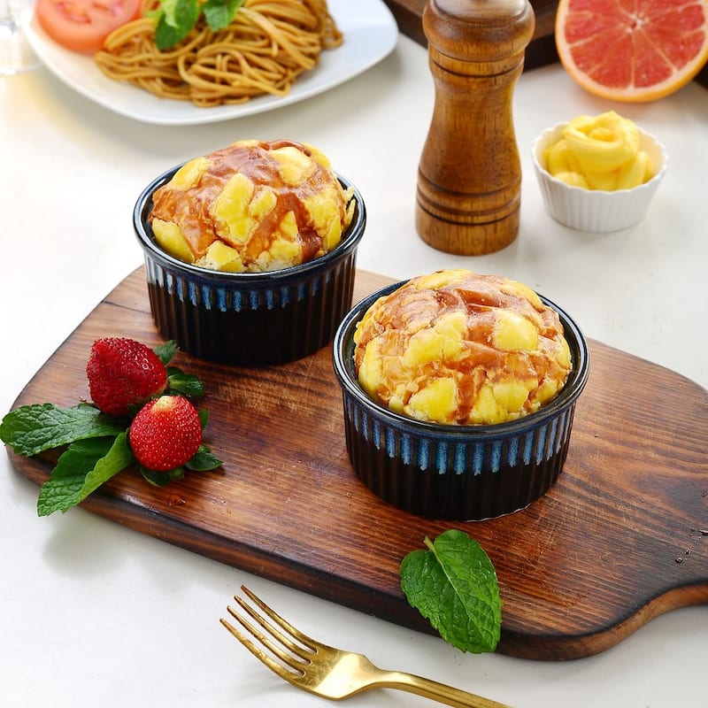 vancasso Glimmer 0.3 qt. 4 inches Baking Cups(set of 6)