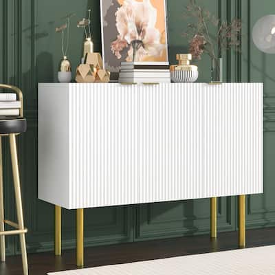 47" Modern Simple Luxury Style with Adjustable Shelves Buffet/Sideboard