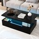 preview thumbnail 6 of 18, Gymax LED Coffee Table 2-Tier High Glossy with Adjustable Light &