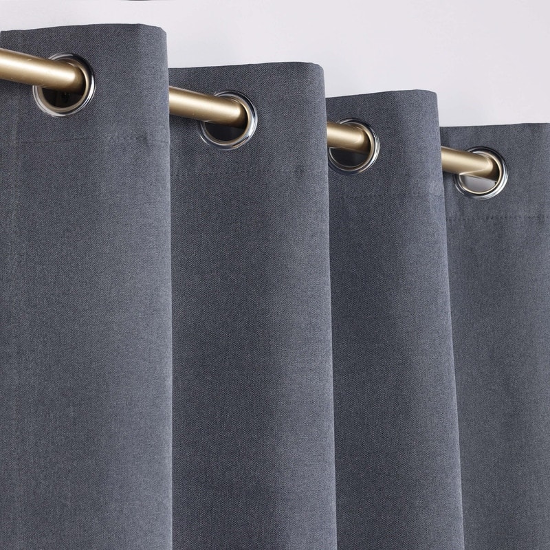 Superior Neal 100% Blackout Grommet Curtains, Set of 2 Panels