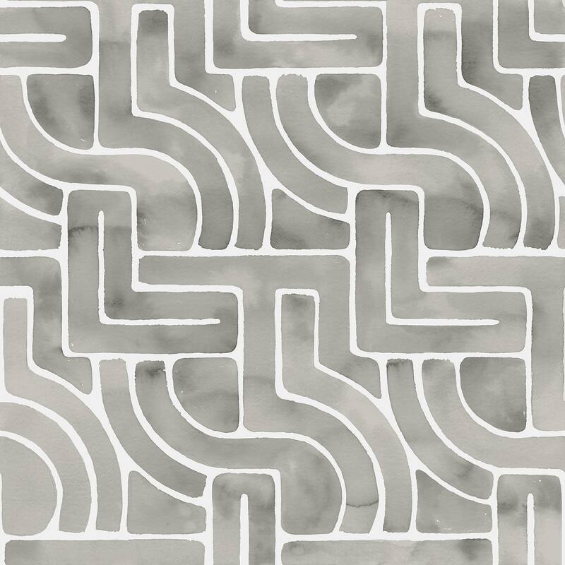 NuWallpaper Grey Blythe Peel & Stick Wallpaper - 216in x 20.5in x 0.025in