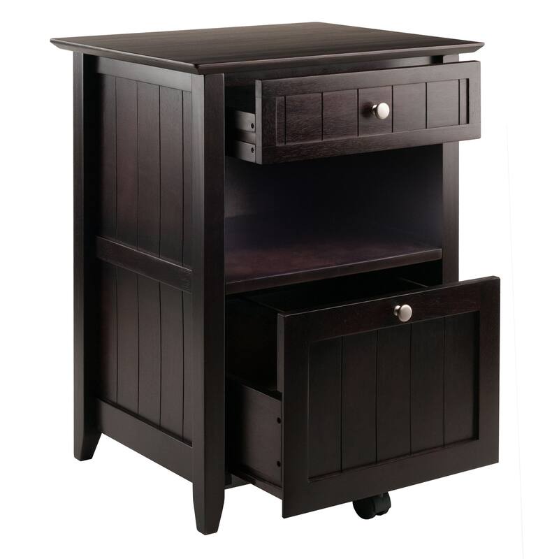 Burke File Cabinet Coffee Finish