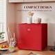 preview thumbnail 3 of 3, HOMCOM Mini Freezer Countertop, 1.1 Cu.Ft Compact Upright Freezer with Removable Shelves, Reversible Door for Home